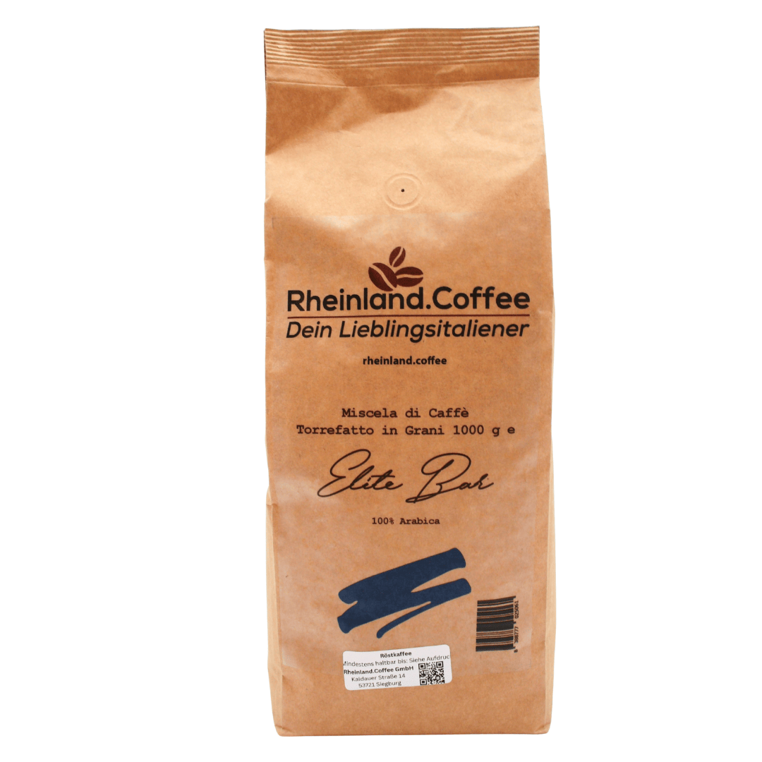 Dein Lieblingsitaliener - Elite Bar - 100% Arabica geröstet in Sizilien Kaffee Rheinland.Collection 1000 Gramm - rhiinland.com