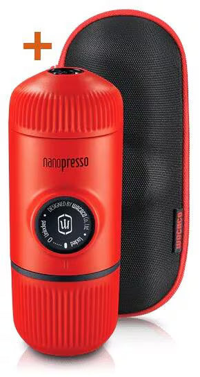 WACACO NANOPRESSO To-Go Espressomaschine Arctic Blue Rot oder Weiß Kaffee mobil WACACO Rot - rhiinland.com