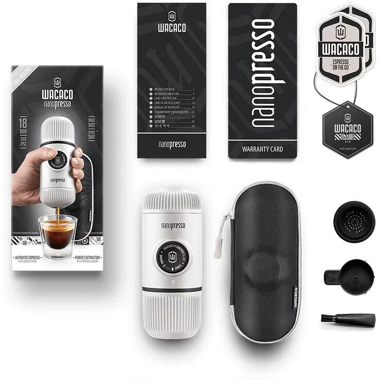 WACACO NANOPRESSO To-Go Espressomaschine Arctic Blue Rot oder Weiß Kaffee mobil WACACO - rhiinland.com