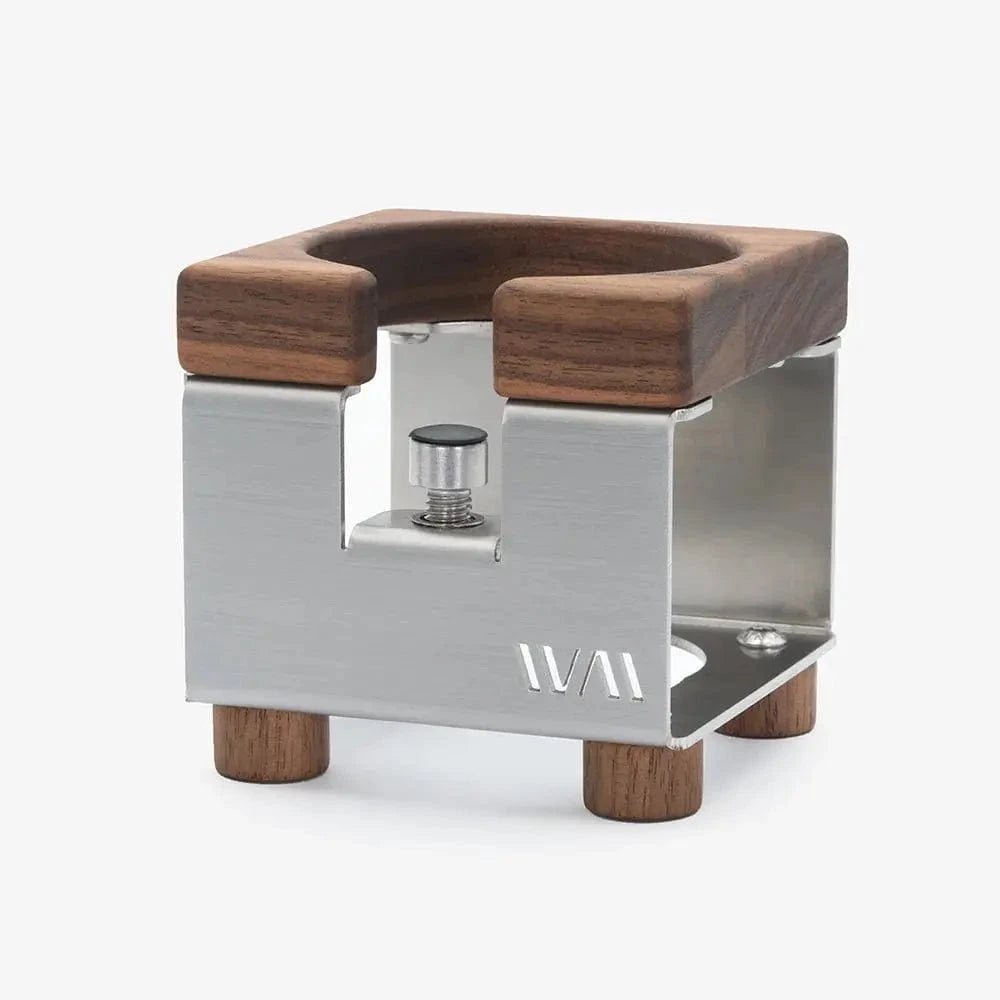 Tamperstation von Wiedemann - Holz trifft Design Tamper Station Wiedemann Manufaktur Edelstahl Nussbaum - rhiinland.com