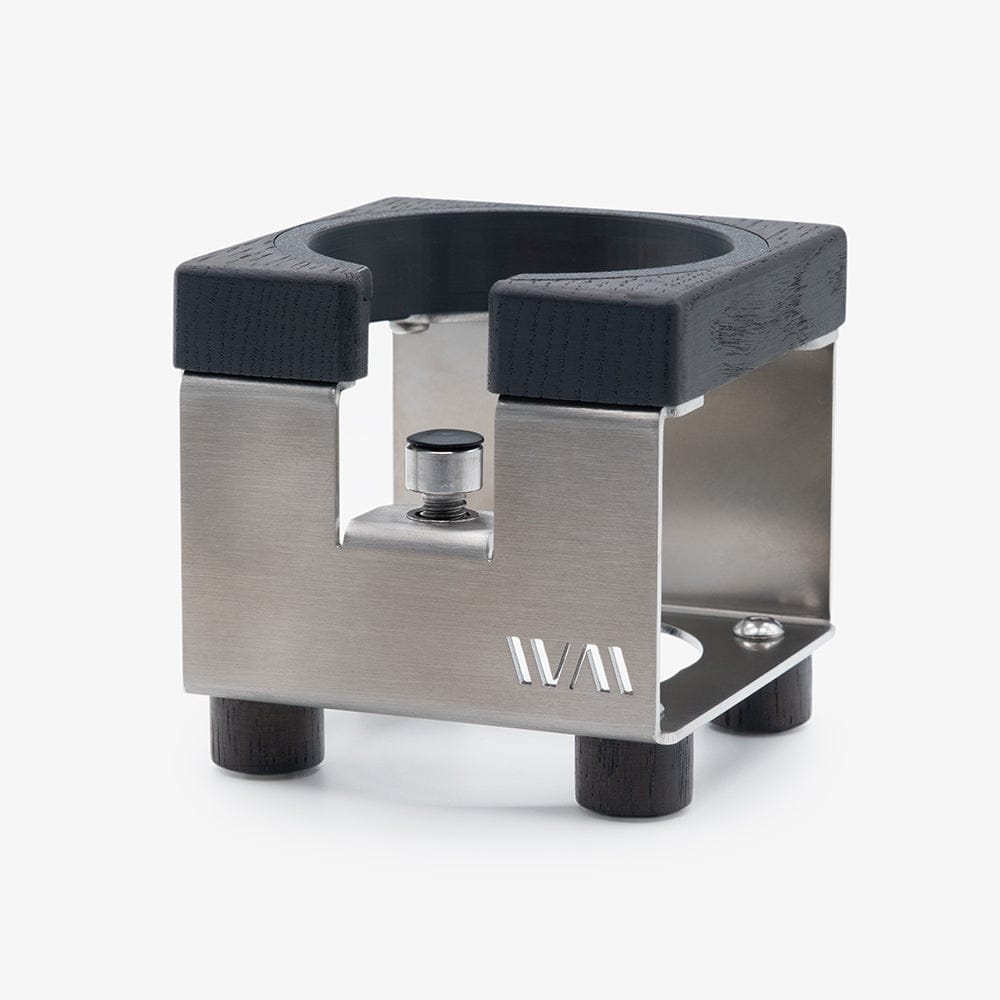 Tamperstation von Wiedemann Version 2 mit Ring Tamper Station Wiedemann Manufaktur Edelstahl Räuchereiche - rhiinland.com