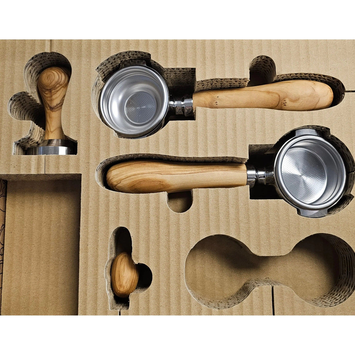 Brewspire Holz Veredelungsset für IDEA Espressolo PLUS Holzapplikationen Brewspire Olivenholz - rhiinland.com