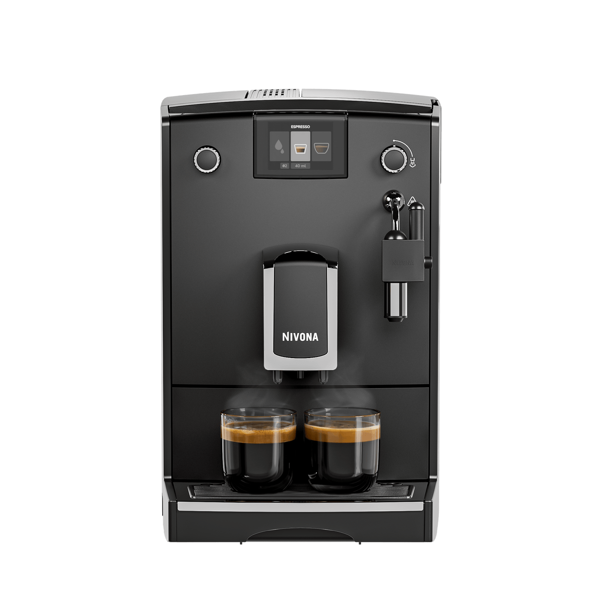 Nivona NICR 5'50 Mattschwarz – Chrom – Kaffeevollautomat Kaffeevollautomat Nivona - rhiinland.com