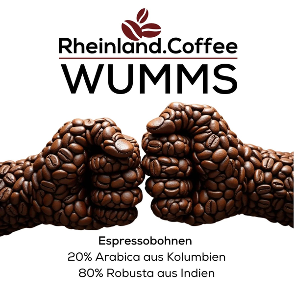 WUMMS - Espressobohnen dunkle Schokolade, Nougat und Nüsse Kaffee Rheinland.Collection - rhiinland.com
