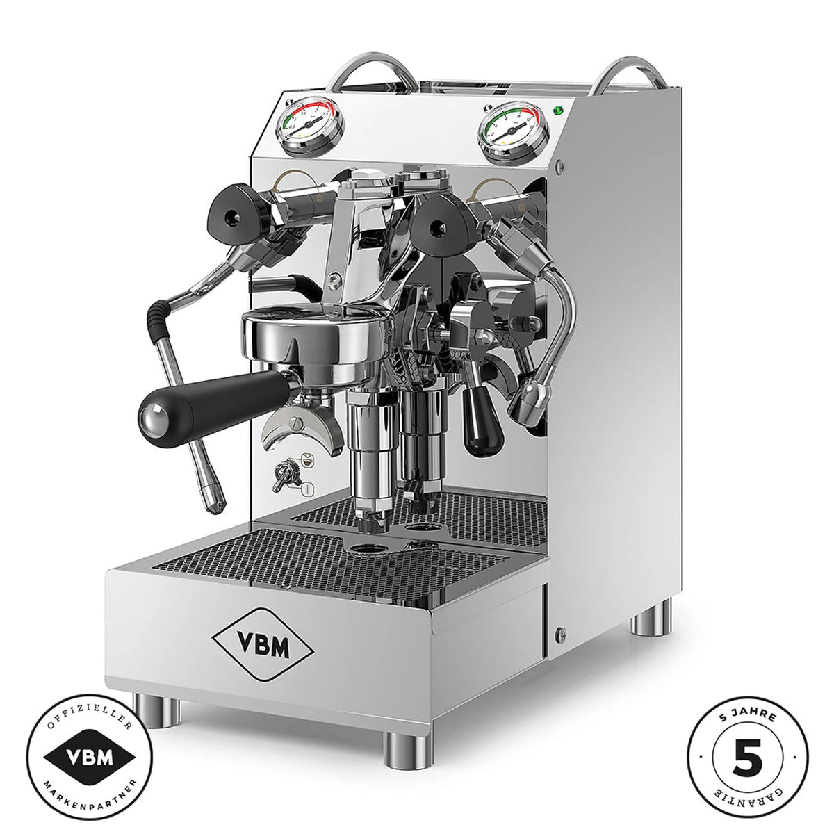 VBM DOMOBAR Classic Junior 2B - Dualboiler Espressomaschinen VBM Chrom / Inox - rhiinland.com