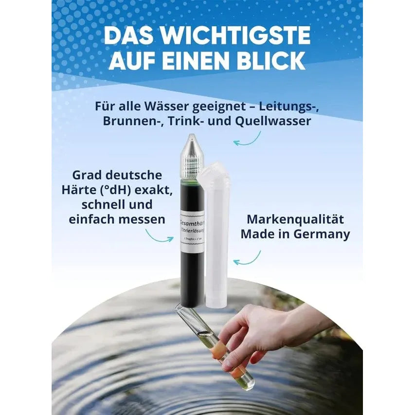 AGUALEVE Wasserhärte Test - Grad deutscher Härte Reiniger und Entkalker Agualeve - rhiinland.com