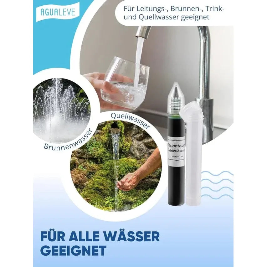 AGUALEVE Wasserhärte Test - Grad deutscher Härte Reiniger und Entkalker Agualeve - rhiinland.com
