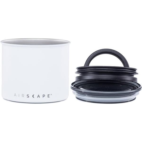 Airscape® Edelstahl-Aromabehälter – Edition rhiinland.com Bohnenbehälter Rheinland.Collection 250 Gramm Weiß - rhiinland.com