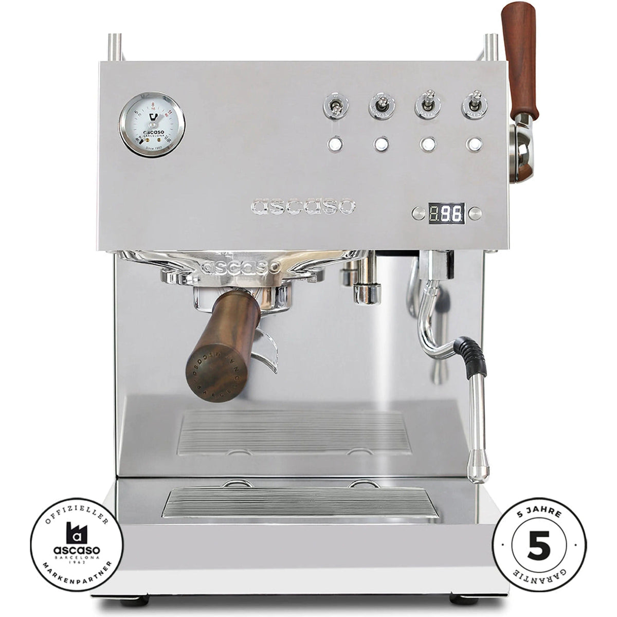 Ascaso Steel DUO PLUS V3 – Dual-Thermoblock, PID, Profi-Features Espressomaschinen Ascaso - rhiinland.com