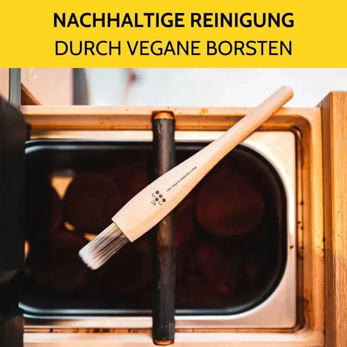 Barista Pinsel Holz - Natur oder Schwarz von COYOOCO Pinsel und Bürsten COYOOCO - rhiinland.com