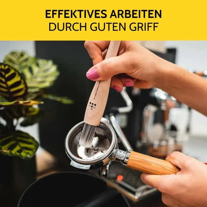 Barista Pinsel Holz - Natur oder Schwarz von COYOOCO Pinsel und Bürsten COYOOCO - rhiinland.com