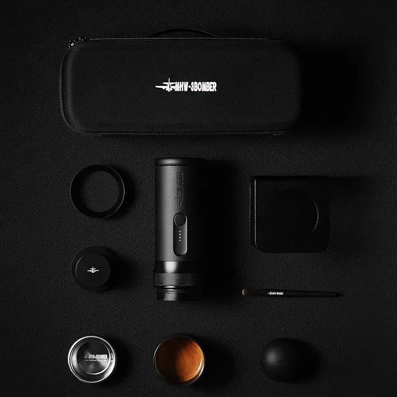 MHW-3BOMBER X-PRESS58 – Kabellose 58 mm Espressomaschine mit Akku Kaffee mobil MHW-3Bomber - rhiinland.com
