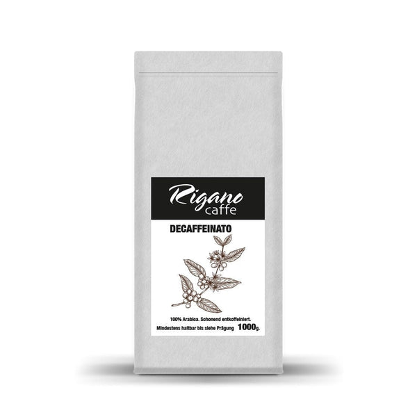 DECAFFEINATO - Koffeinfreier Kaffee von Rigano Caffe Kaffee RIGANO Caffe Ganze Bohnen 250 Gramm - rhiinland.com