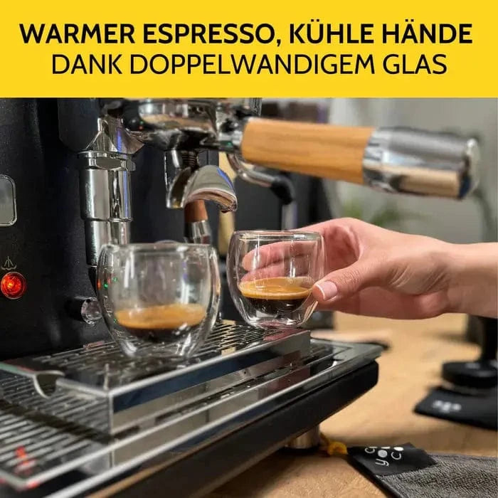 Espressogläser Doppelwandig 2er Pack 80 ml von COYOOCO Espresso Glas COYOOCO - rhiinland.com