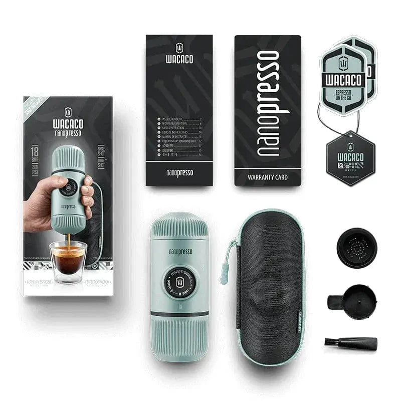 WACACO NANOPRESSO To-Go Espressomaschine Arctic Blue Rot oder Weiß Kaffee mobil WACACO - rhiinland.com