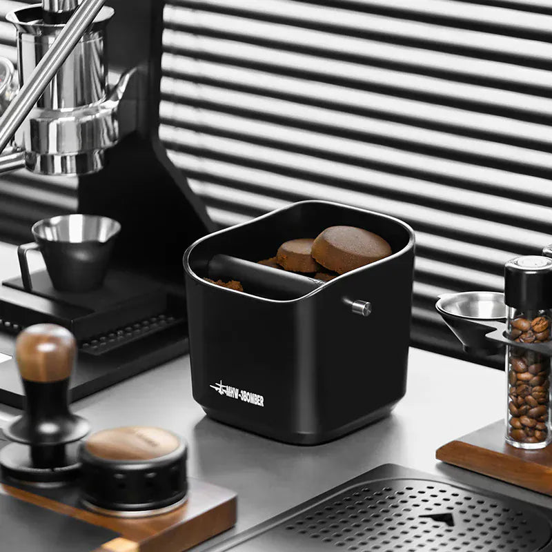 MHW-3BOMBER Kaffee-Espresso-Abschlagbehälter (Quadratisch, 1200 ml) Abschlagbehälter MHW-3Bomber - rhiinland.com