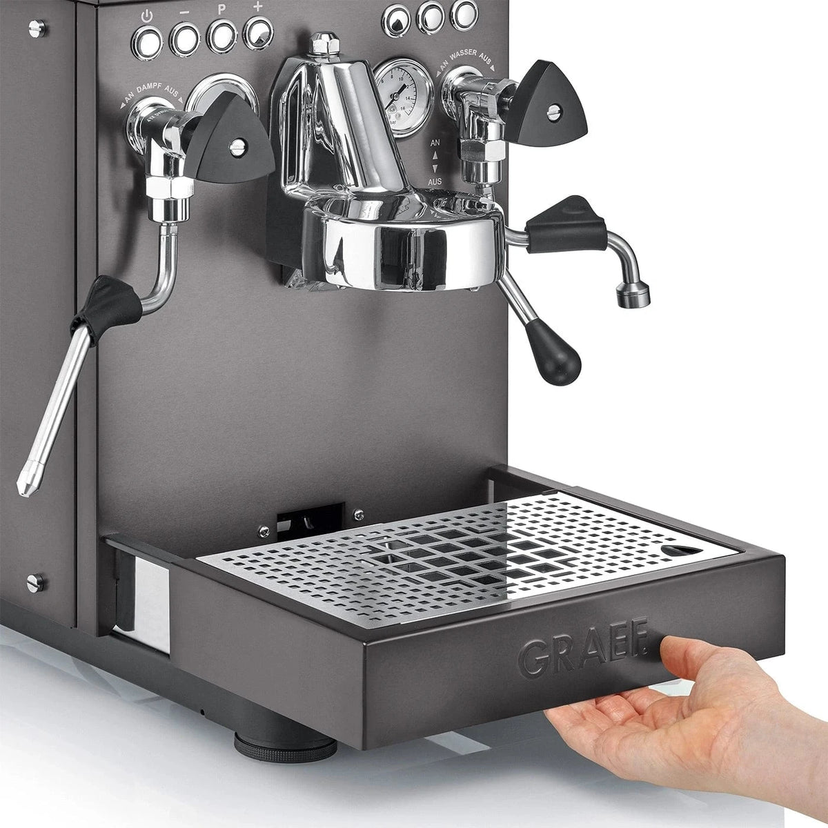 GRAEF Estessa - Duo Thermoblock schwarz gebürstet Limited Edition Espressomaschinen GRAEF - rhiinland.com