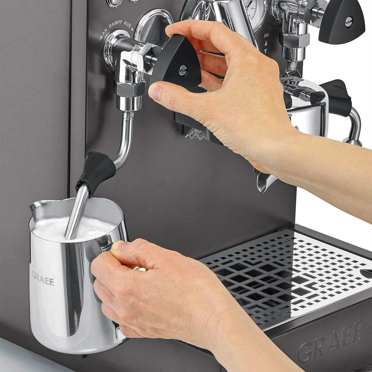 GRAEF Estessa - Duo Thermoblock schwarz gebürstet Limited Edition Espressomaschinen GRAEF - rhiinland.com