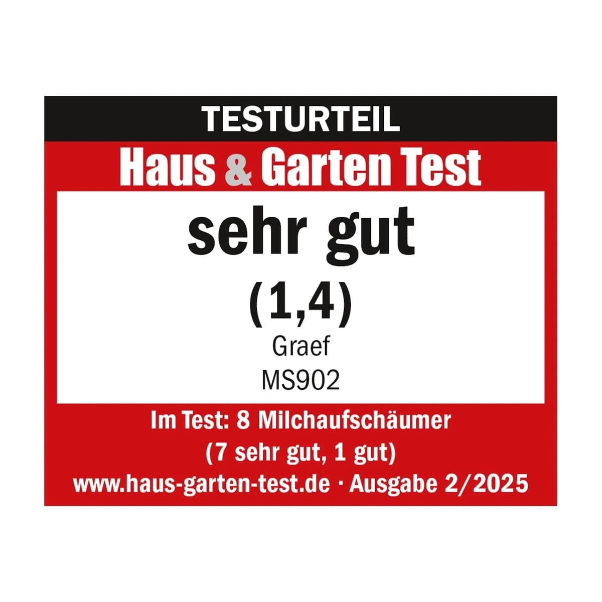 GRAEF Glas-Milchaufschäumer MS902 Induktion, 6 Programme Milchaufschäumer GRAEF - rhiinland.com