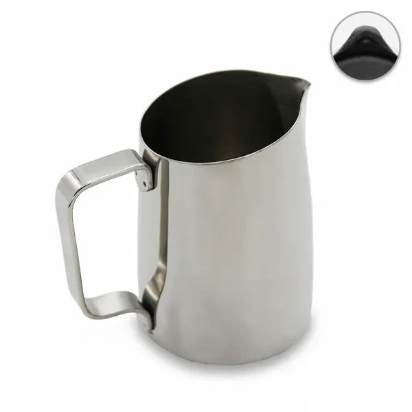 WPM Milchkännchen #09 – Wide Spout Latte Art Pitcher Milchkännchen WPM 650 ml Chrom - rhiinland.com