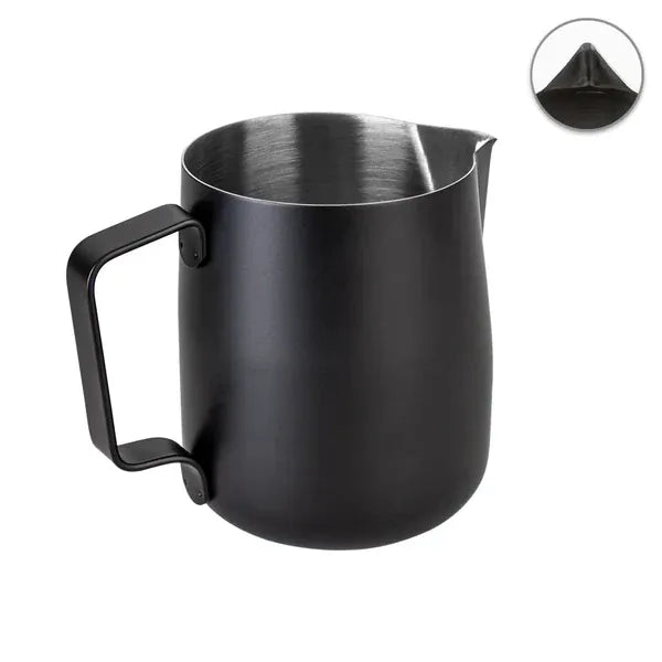 WPM Milchkännchen #30 – Competition Latte Art Pitcher Milchkännchen WPM 600 ml Schwarz - rhiinland.com