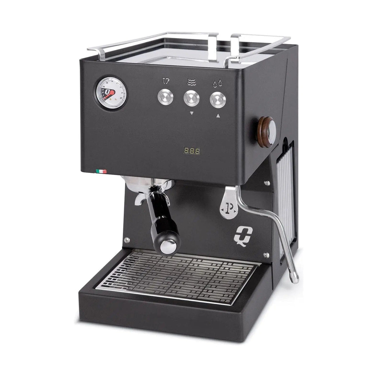 Quick Mill Pop Espressomaschine – Edelstahl, PID Steuerung, ECO MODE Espressomaschinen Quick Mill Schwarz - rhiinland.com