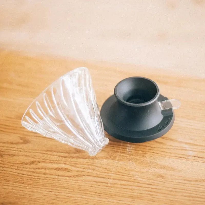 Hario Immersion Dripper Switch Glas Schwarz - zwei Größen Kaffee mobil Hario - rhiinland.com