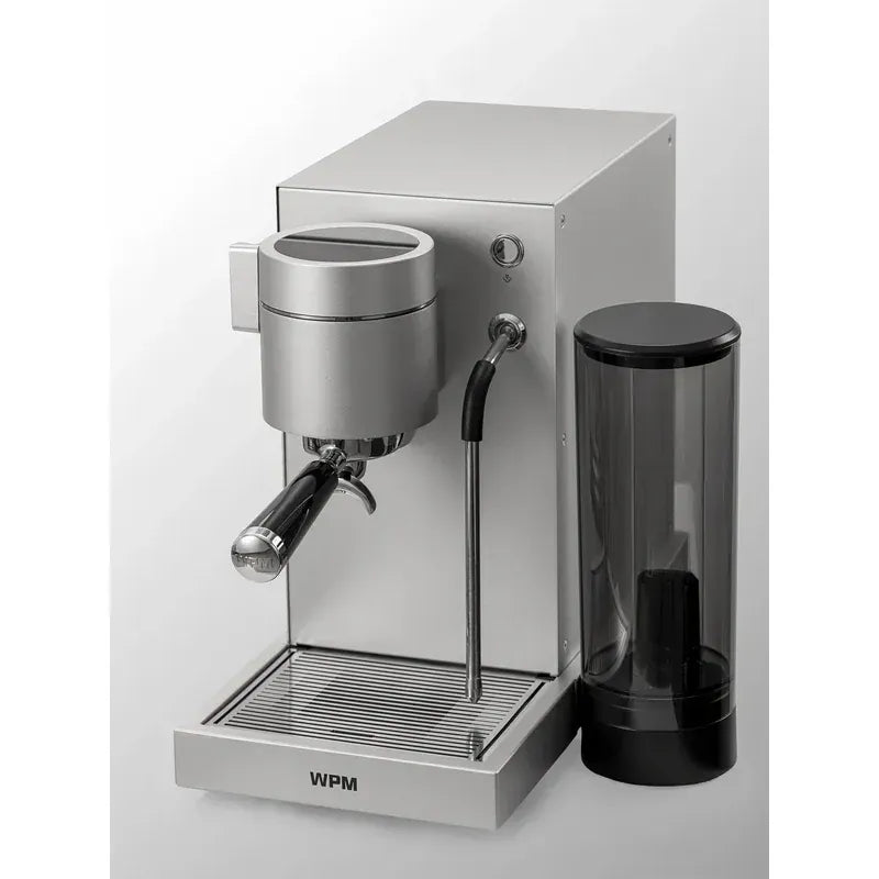 WPM PRIMUS Espressomaschine – Dual Thermoblock Hybrid System, Gear Pump, Pressure Profiling Espressomaschinen WPM Silber - rhiinland.com