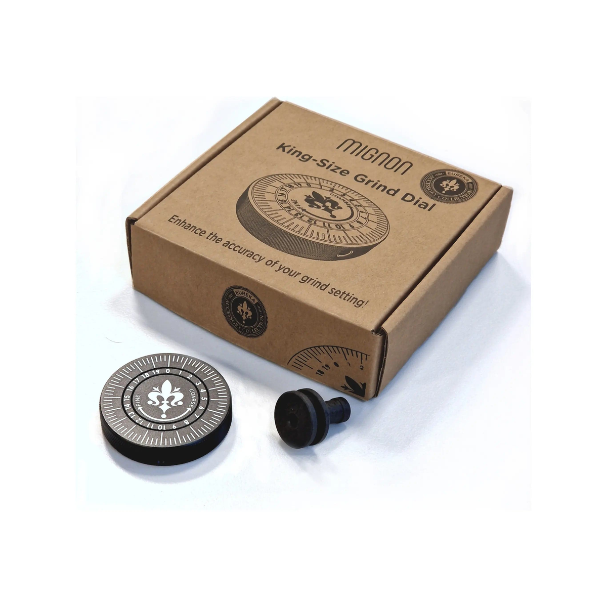 Eureka Mignon King Size Grind Dial - Drehrad für deine Mühle Dosierring Eureka - rhiinland.com