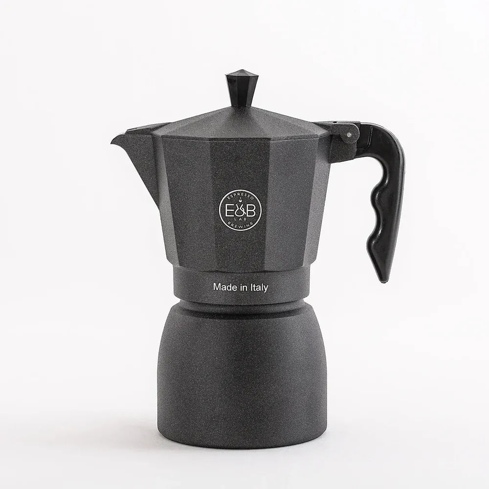 E&B LAB Classic Moka Pot mit IMS Competition Filter - 3 Größen Mokkakanne IMS 6 Tassen - rhiinland.com