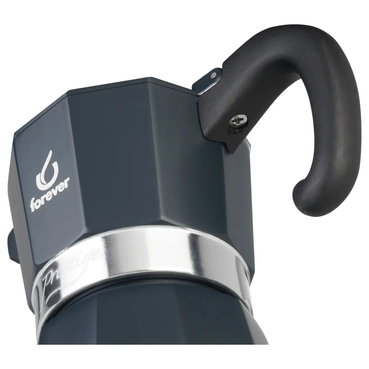 Moka Prestige Noblesse - Mokkakanne - Schwarz und Aluminium 6 Tassen Mokkakanne Forever - rhiinland.com