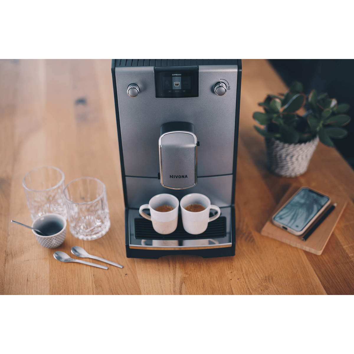 Nivona NICR 6'95 Titan – Chrom – Kaffeevollautomat Kaffeevollautomat Nivona - rhiinland.com