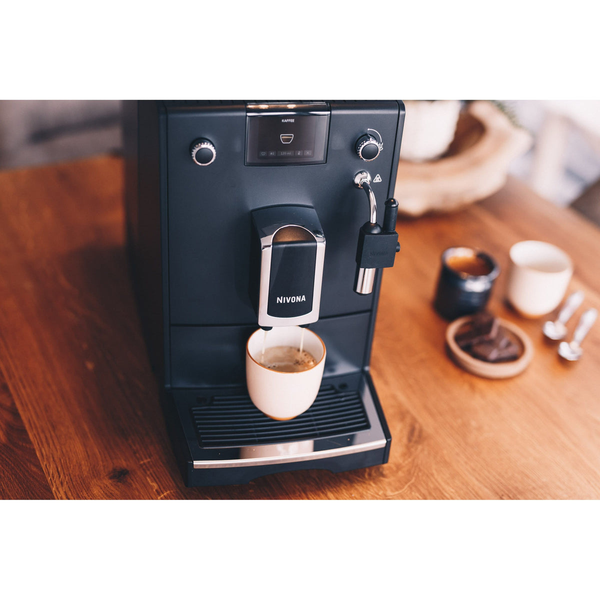 Nivona NICR 5'50 Mattschwarz – Chrom – Kaffeevollautomat Kaffeevollautomat Nivona - rhiinland.com