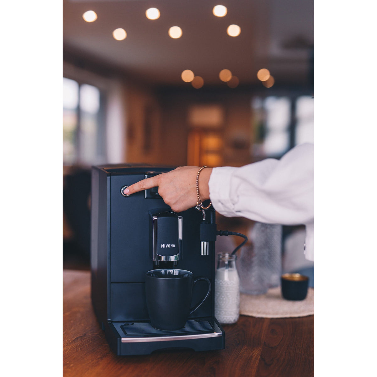 Nivona NICR 5'50 Mattschwarz – Chrom – Kaffeevollautomat Kaffeevollautomat Nivona - rhiinland.com