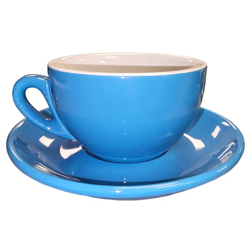Cappuccino Tasse und Untertasse Blau Serie Palermo von Nuova Point 200 ml Cappuccinotasse Nuova Point - rhiinland.com