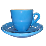 Espresso Tasse und Untertasse Blau Serie Palermo von Nuova Point 56 ml Espressotasse Nuova Point - rhiinland.com