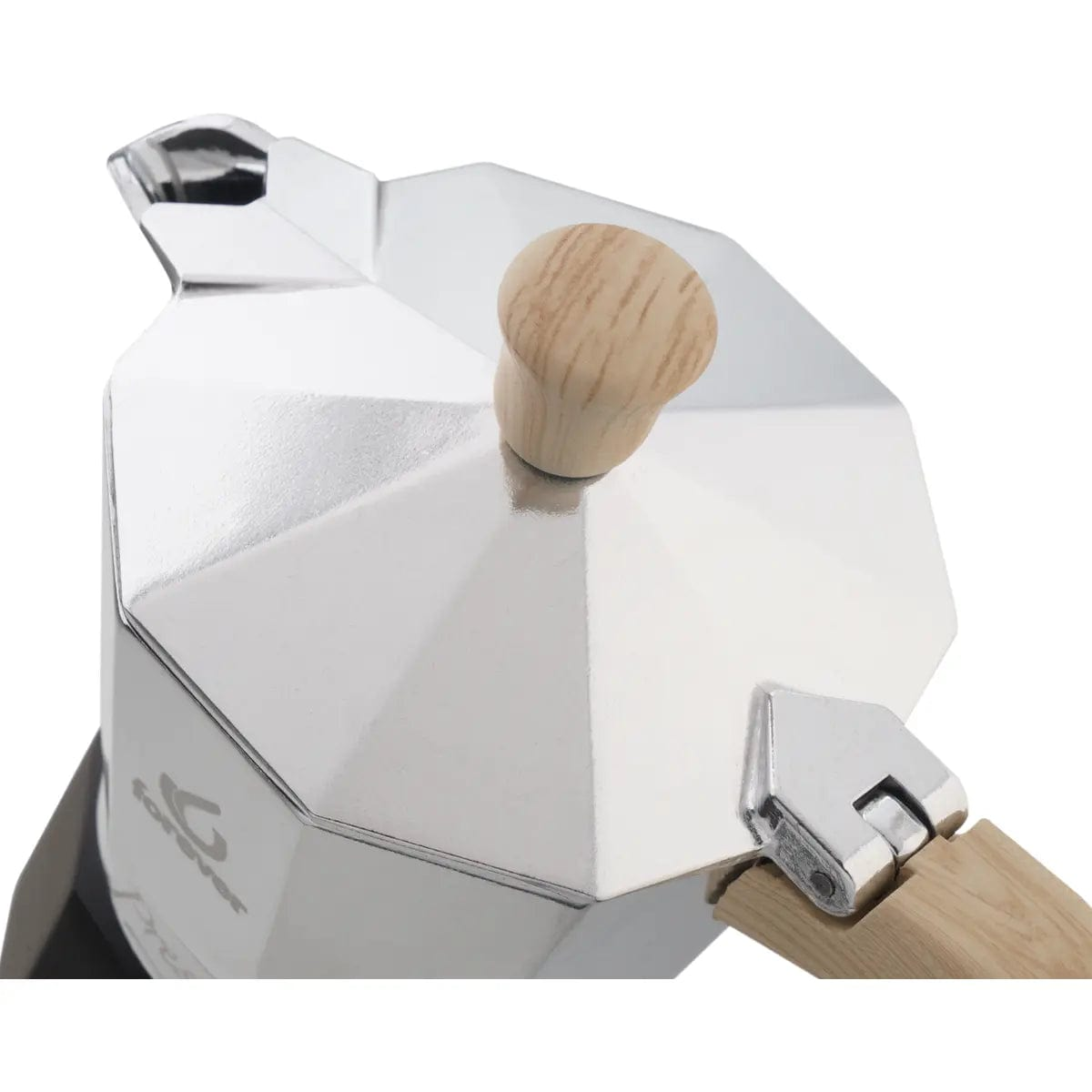 Moka Prestige Woody - Mokkakanne - Holzoptik und Aluminium 6 Tassen Mokkakanne Forever - rhiinland.com