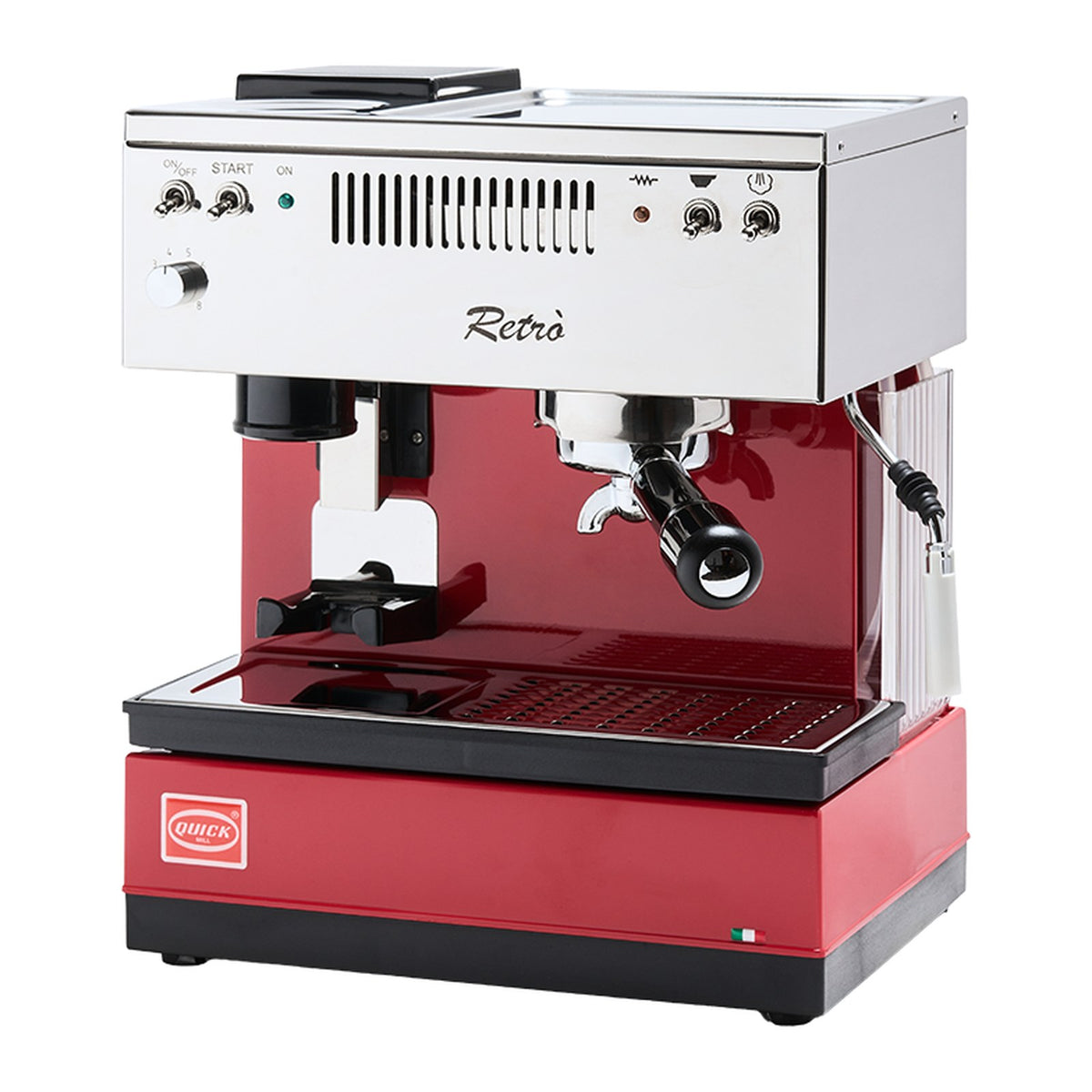 Quick Mill Retro Espressomaschinen Quick Mill Rot - rhiinland.com