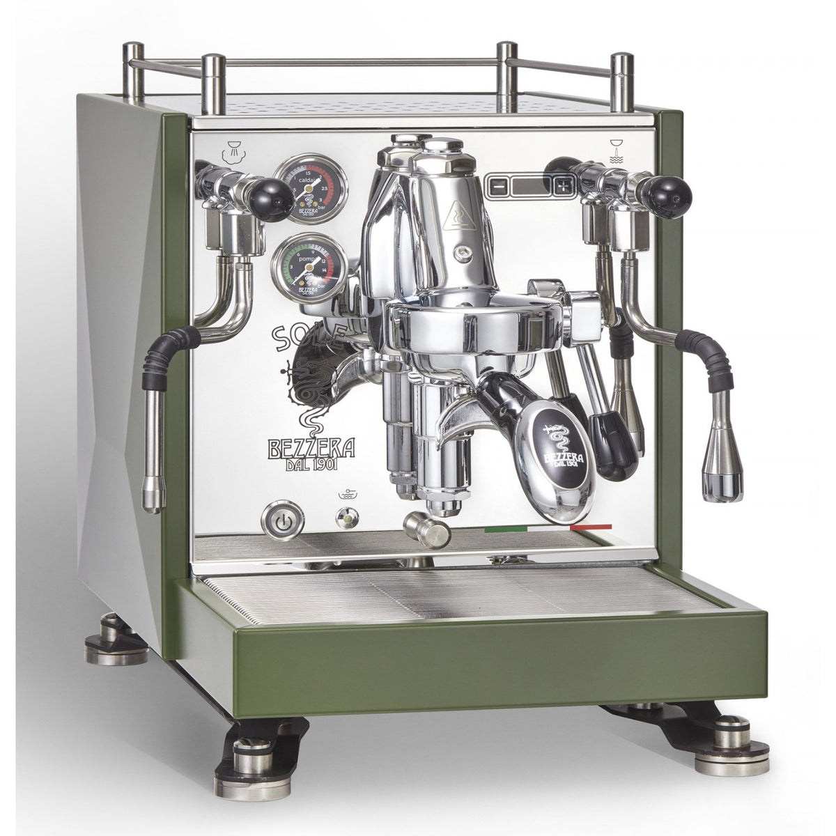 Bezzera Sole Top MN PID – Zweikreiser mit Rotationspumpe - Matt Green