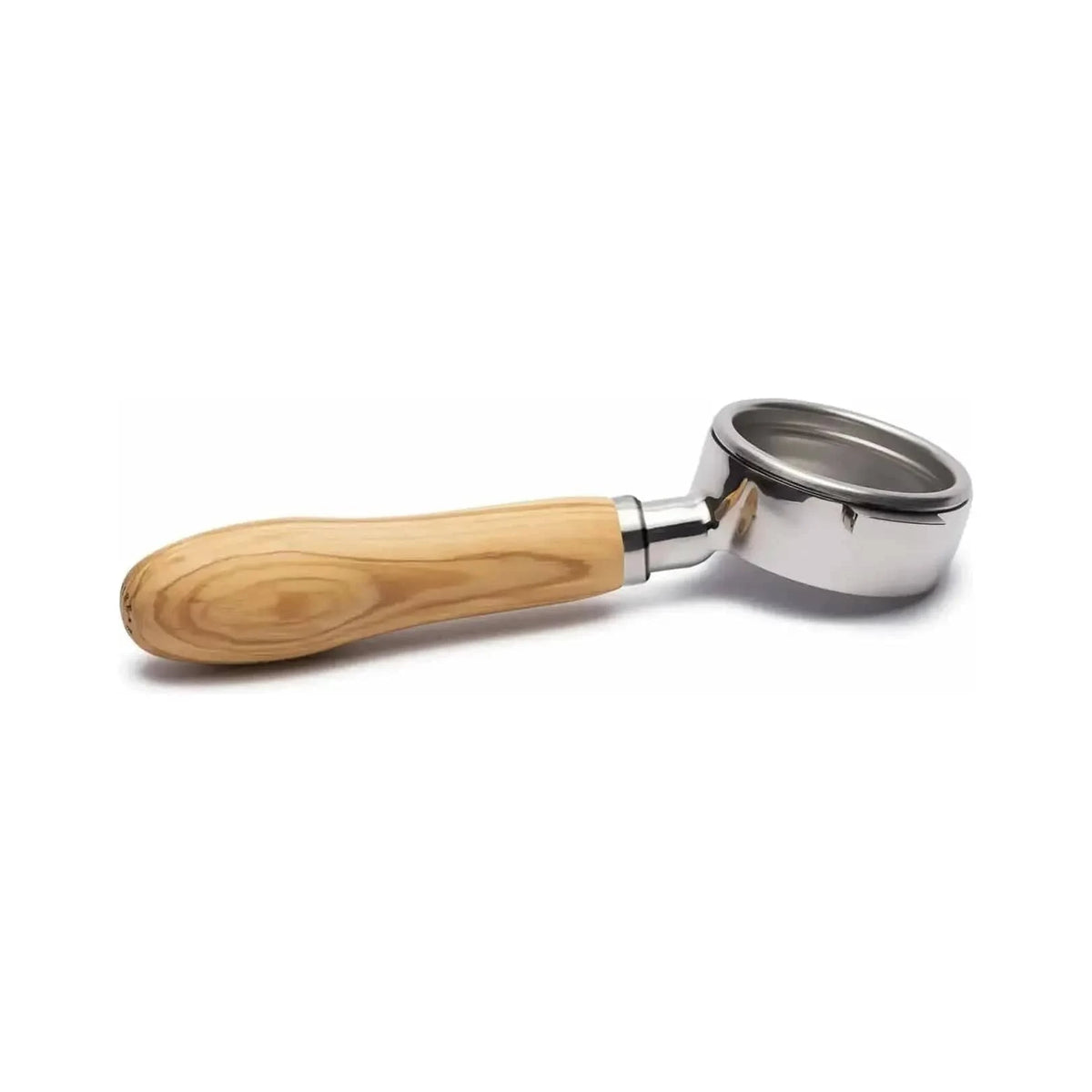 Brewspire Edelstahl Holz Siebträger BODENLOS für E61 Siebträger Brewspire Olivenholz - rhiinland.com