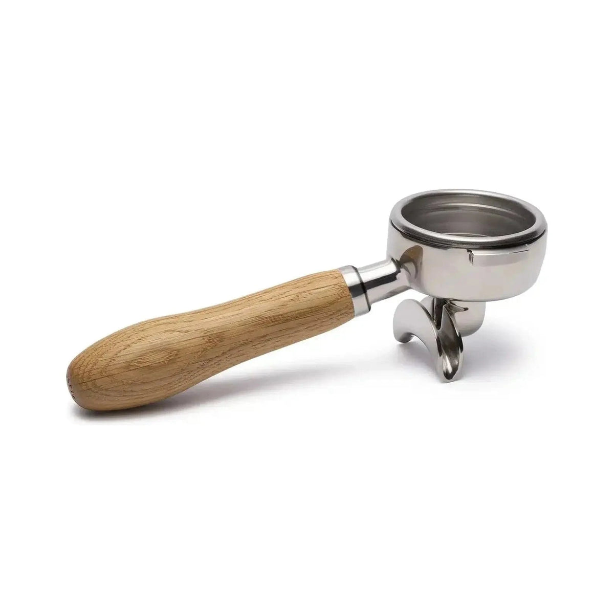 Brewspire Edelstahl Holz Siebträger DOPPELAUSLAUF für E61 Siebträger Brewspire Eichenholz - rhiinland.com