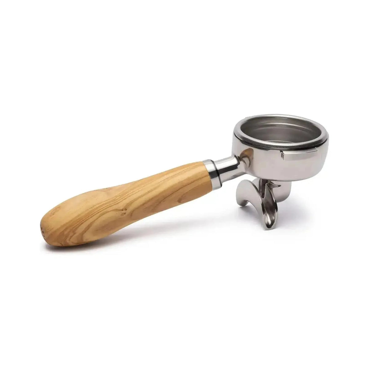 Brewspire Edelstahl Holz Siebträger DOPPELAUSLAUF für E61 Siebträger Brewspire Olivenholz - rhiinland.com