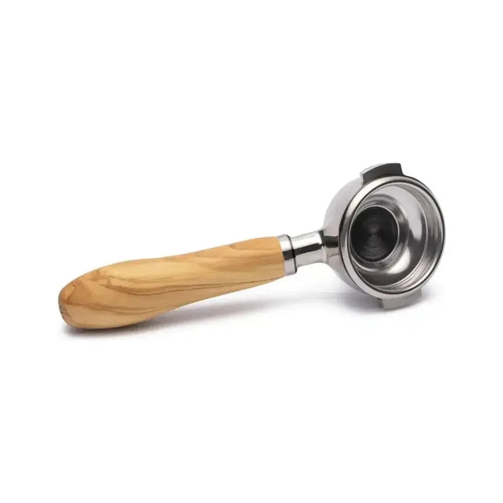 Brewspire Edelstahl Holz Siebträger EINZELAUSLAUF für E61 Siebträger Brewspire Olivenholz - rhiinland.com