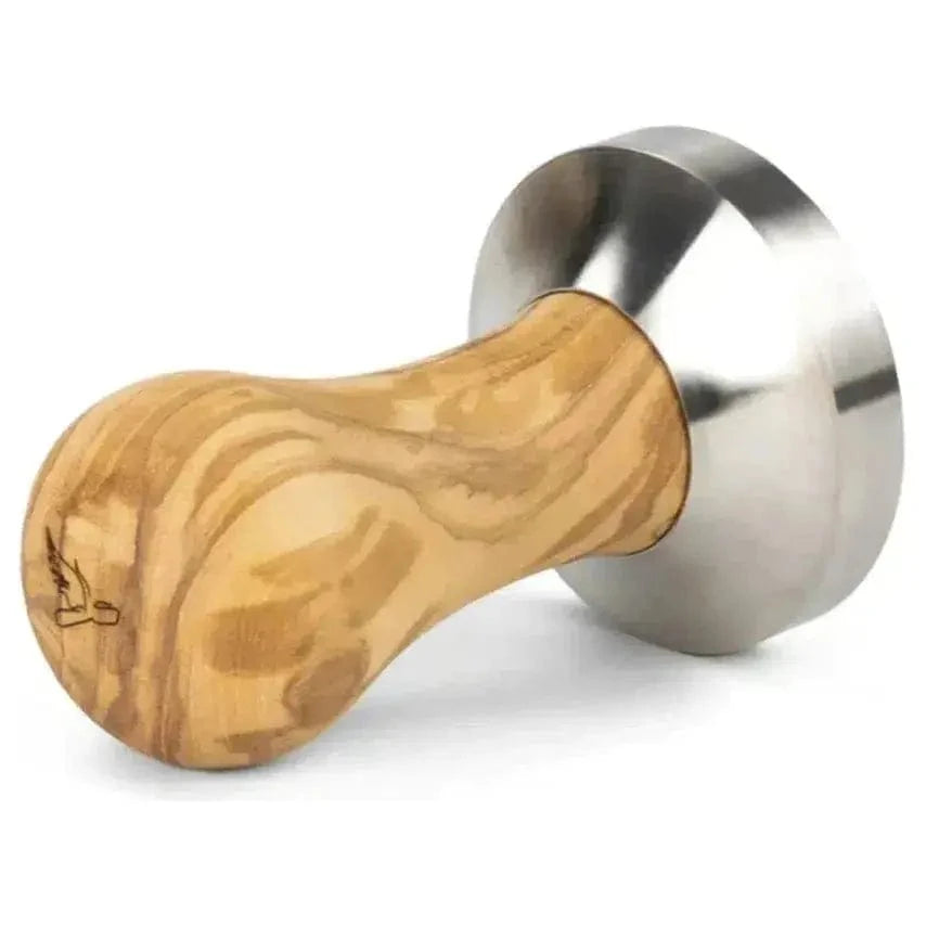 Brewspire Barista Tamper Profi 58 mm für E61 Siebe - Eiche, Nuss, Olive Tamper Brewspire Olivenholz - rhiinland.com