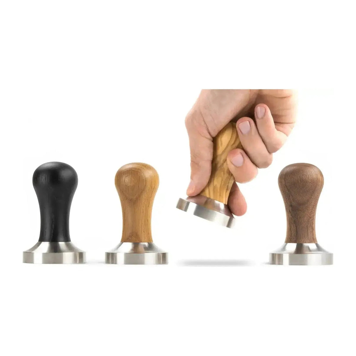 Brewspire Barista Tamper Profi 58 mm für E61 Siebe - Eiche, Nuss, Olive Tamper Brewspire - rhiinland.com