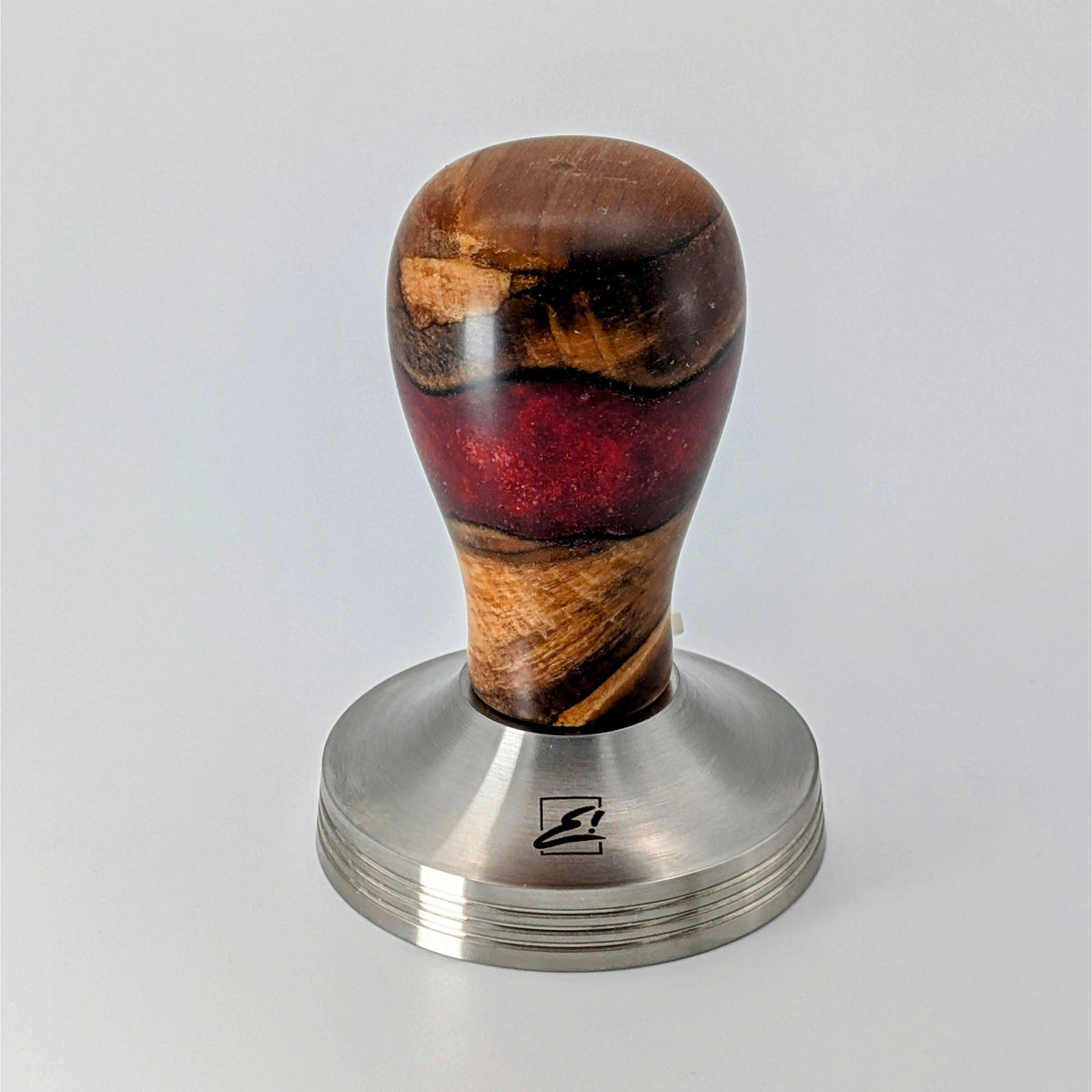 Epoxy Elegance Tamper #14 – Pappelmaser & Rubinrot Tamper EMMERICH Art - rhiinland.com