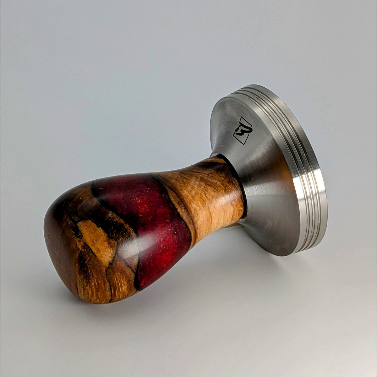 Epoxy Elegance Tamper #14 – Pappelmaser & Rubinrot Tamper EMMERICH Art - rhiinland.com