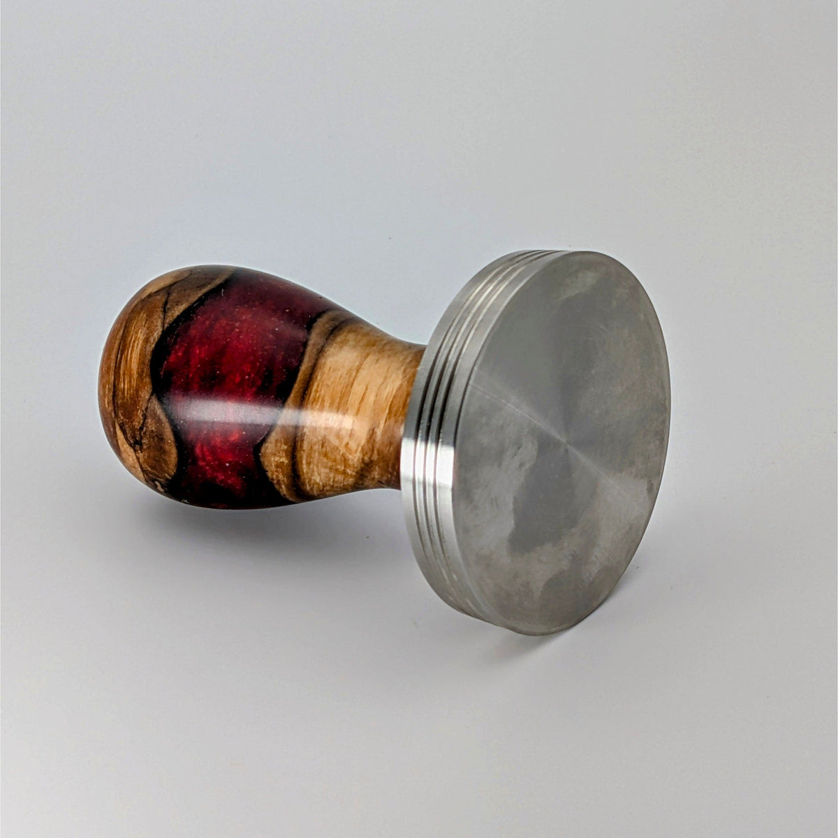 Epoxy Elegance Tamper #14 – Pappelmaser & Rubinrot Tamper EMMERICH Art - rhiinland.com