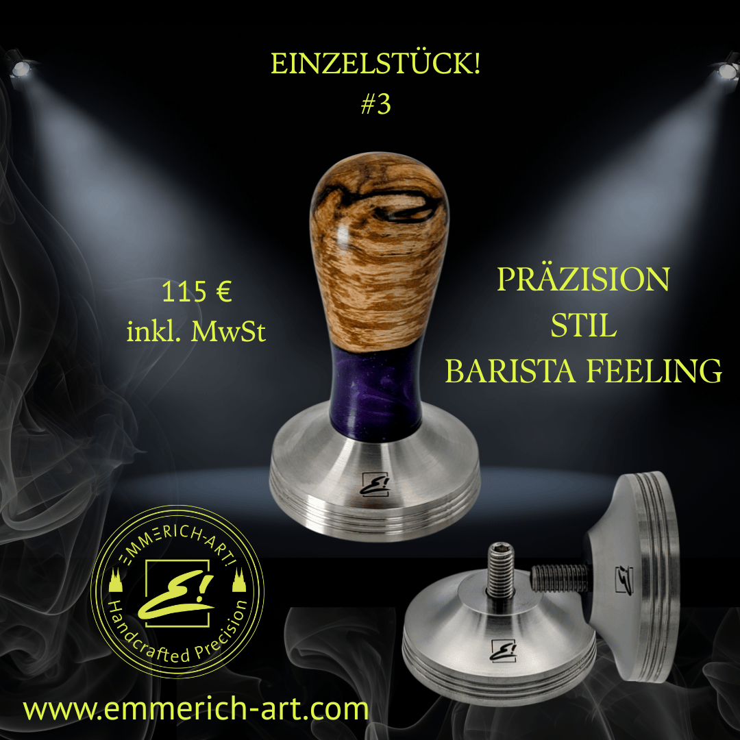 Epoxy Elegance Tamper #3 – Pappelmaser & Violett Tamper EMMERICH Art - rhiinland.com