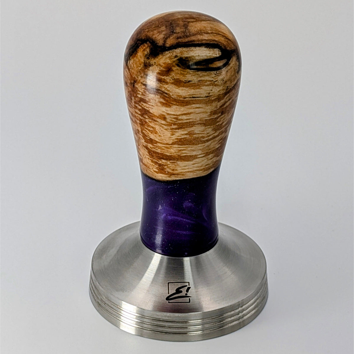 Epoxy Elegance Tamper #3 – Pappelmaser & Violett Tamper EMMERICH Art - rhiinland.com